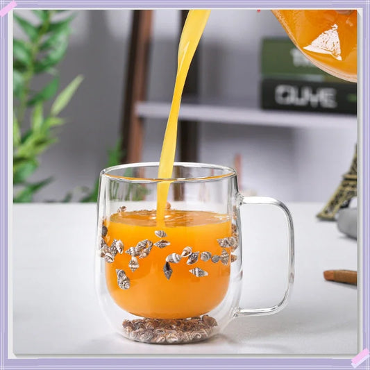 SeasonMugs™  Creative Double Wall Glass Mug