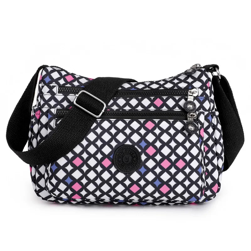 Casual Shoulder-Bag With Floral Print Handmade