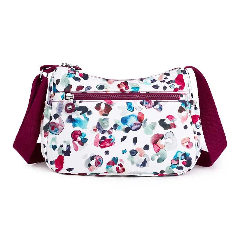 Casual Shoulder-Bag With Floral Print Handmade