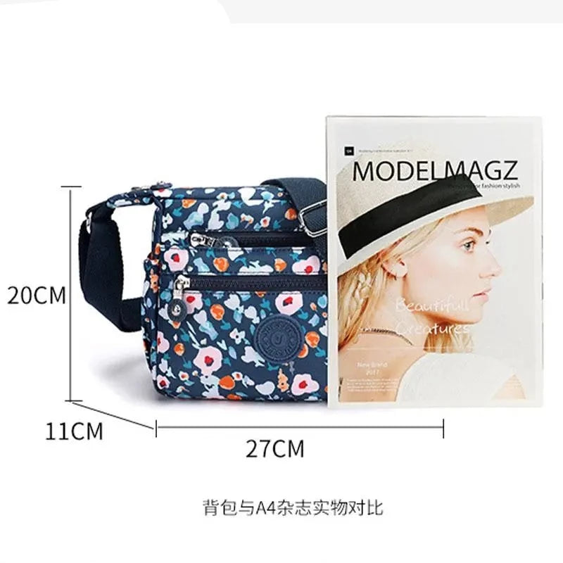 Floral Printing Crossbody Shoulder Bag