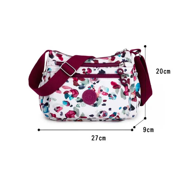 Casual Shoulder-Bag With Floral Print Handmade